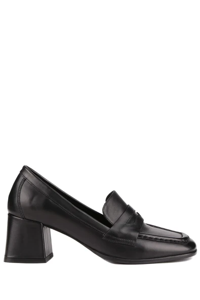 Stato - Siyah Hakiki Deri Kadın Topuklu Ayakkabı 25-5547 - Resim 3