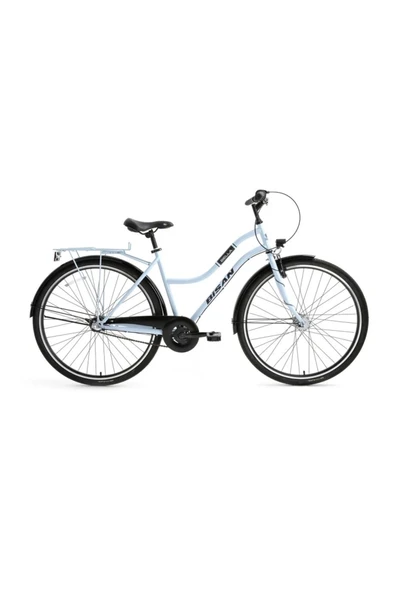 Bisan BELLA KADIN ŞEHİR BİSİKLETİ 42CM V 26 JANT 3 VİTES BUZ MAVİ SİYAH ürün görseli 1