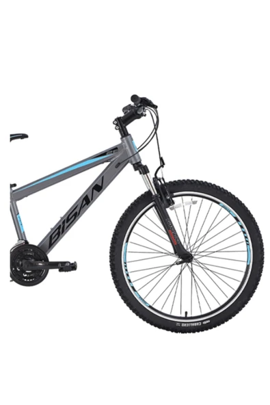 Bisan BİSAN COOPER DAĞ BİSİKLETİ 35 CM HD 26 JANT 21 VİTES FÜME SİYAH MAVİ - Resim 2