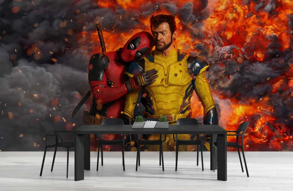 Marvel Deadpool & Wolverine Duvar Kağıdı - Resim 5
