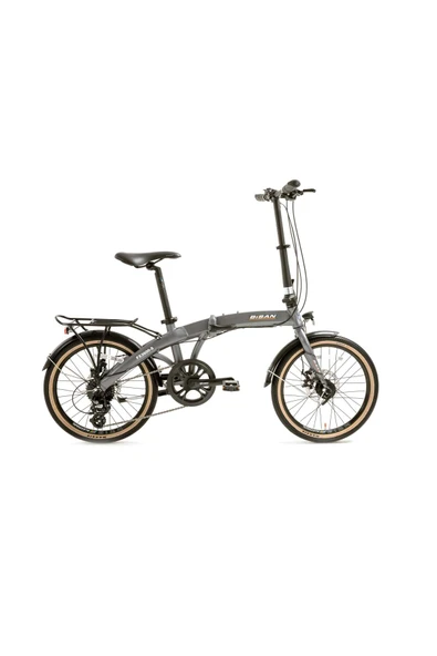 Bisan FX 3600 ALTUS KATLANIR BİSİKLET 31.5 CM MD 20 JANT 8 VİTES METALİK GRİ BEYAZ TURUNCU ürün görseli 1