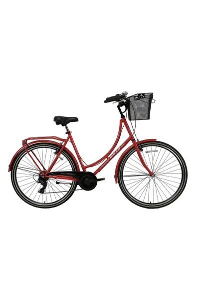Bisan BİSAN PARADISE-23 KADIN ŞEHİR BİSİKLETİ 56CM V 28 JANT KIRMIZI GRİ ürün görseli 1