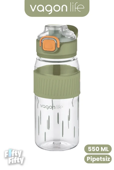 550 ML Rahat İçim (Pipetsiz) Taşıma Kulplu Çocuk Su Matarası -VGN3001ML550 - Resim 2