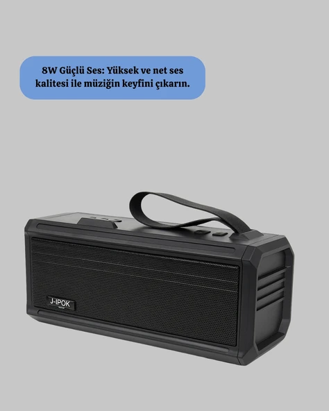 Kablosuz J-IPOX P520 Bluetooth Hoparlör Uzun Pil Ömrü ve Mikrofon - 2