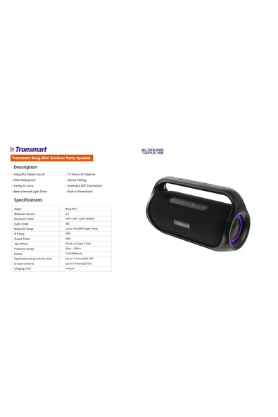 Tronsmart Bang Mini Bluetooth Hoparlör - Resim 8