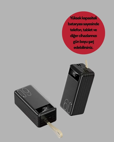 Seyahat ve Kamp İçin Portatif Güç Kaynağı Powerbank - 2