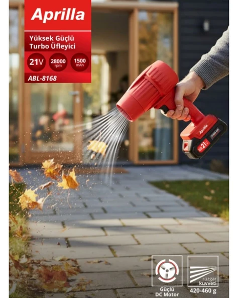 ABL-8168 Kablosuz Turbo Üfleyici Yüksek Hızlı Hava Akışı - Resim 5
