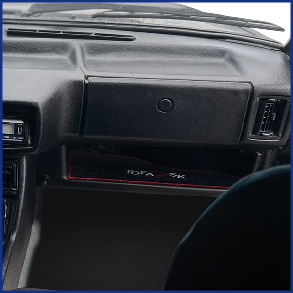 Tofaş Şahin Doğan Kartal Torpido Alt Sehpa Koruma Halısı / Nakışlı Torpido Alt Kaplama Halısı Örtüsü - Resim 7