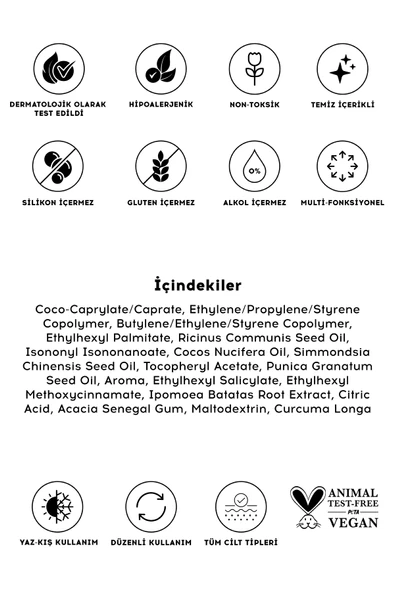 Cream Co. Dudak Parlatıcısı Nemlendirici Besleyici Lip Oil Gloss | Dudak Yağı Çarkıfelek Aromalı | E Vitamini - 4