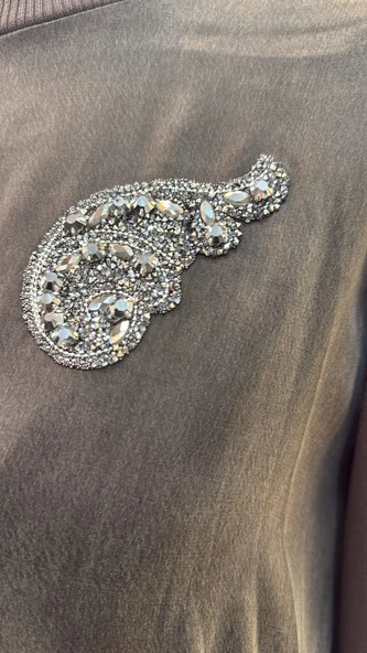 Nuss 1033 Cupra İpek Takım - KAHVE - Resim 6