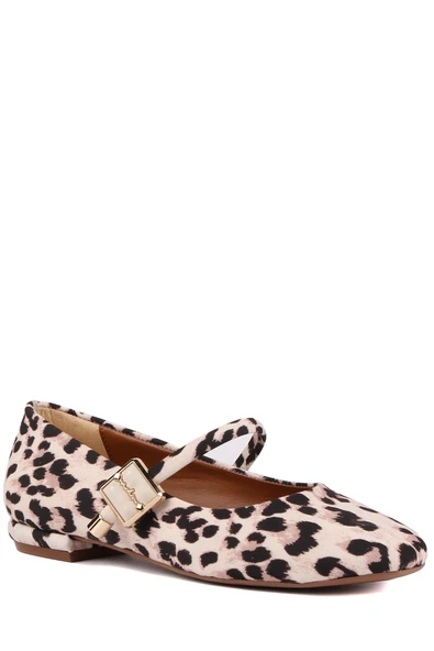 Stato - Bej Renk Leopar Desen Kadın Babet - Resim 3