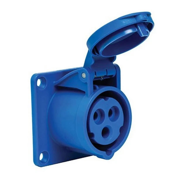 METE ENERJİ 406502 3X16A. Ip44 Makıne Prizi Düz ürün görseli 1