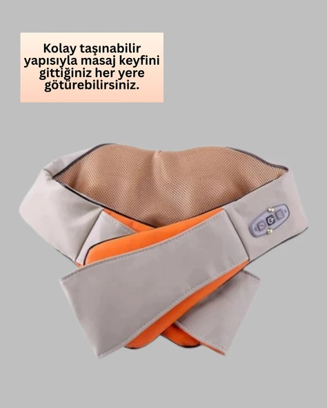 Ev Tipi Ovmalı Isıtmalı Boyun Omuz Bel Masaj Aleti Kolay Kullanım - 4