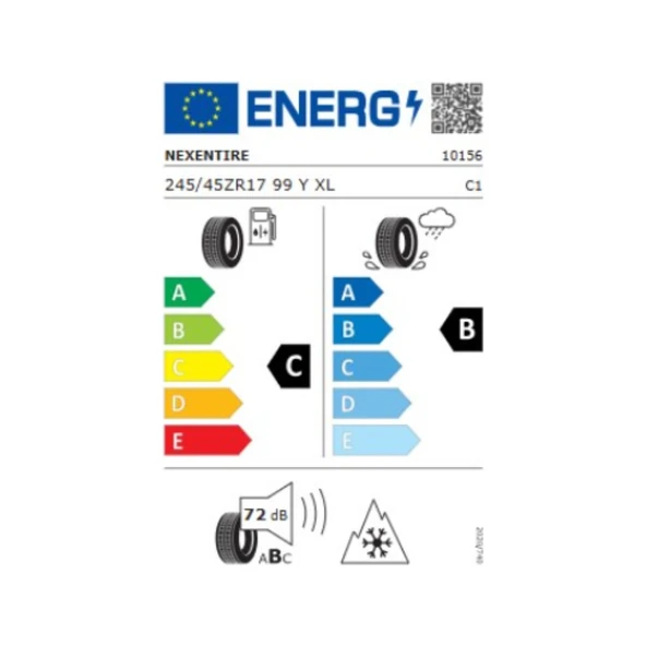 245/45R17 99Y Xl N'blue 4season 2 Üretim 2025 Oto 4 Mevsim lastiği - Resim 2