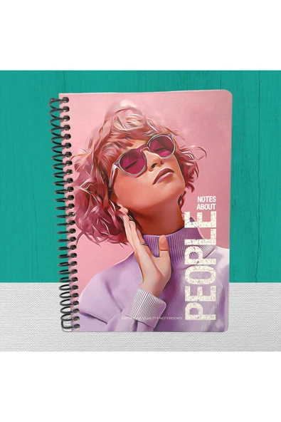 People Spiralli Sert Kapak Defter 17x24 120 Yaprak Çizgili - Resim 3