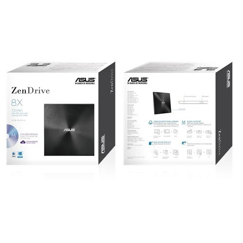 <![CDATA[Asus Zendrive-U7m Sdrw-08U7m-U Harici İnce Dvd Yazıcı  M-Disc  2 Adet M-Dısc Dvd Hediyeli  Gümüş]]> - 6