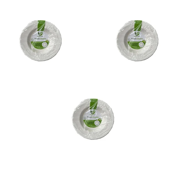 Roll-Up Nature Ekolojik Karton Kağıt Parti Çok Amaçlı Çukur Derin Tabak - 23 Cm. - 75 Adet ürün görseli 1