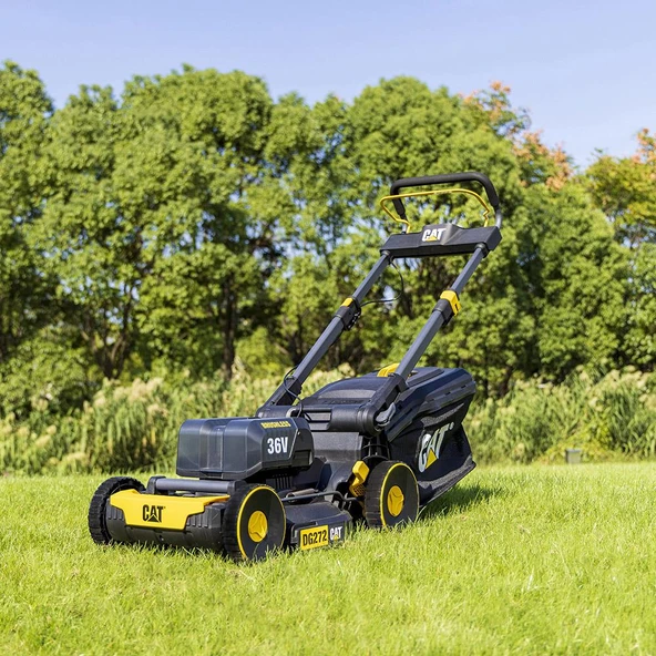 CAT DG272 36Volt 4.0Ah. Li-ion 41CM Profesyonel Kömürsüz Şarjlı Çim Biçme - Resim 5