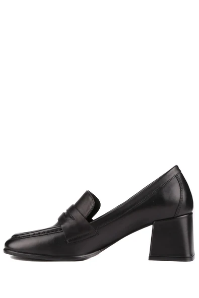 Stato - Siyah Hakiki Deri Kadın Topuklu Ayakkabı 25-5547 - Resim 5