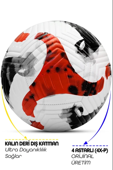 Profesyonel Futbol Topu 2026 Süper Lig Pompalı Sert Zemin Halı Saha Futbol Topu No5 Renkli F73 - Resim 3