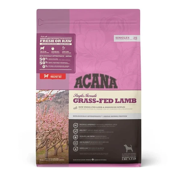 Acana Grass-Fed Lamb Kuzulu Tahılsız Köpek Maması 2kg