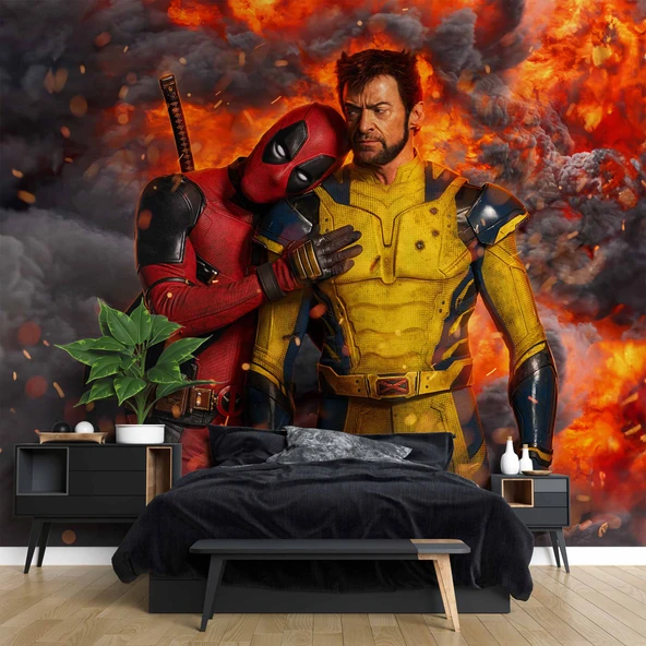 Marvel Deadpool & Wolverine Duvar Kağıdı - Resim 2