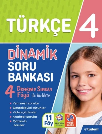 TUDEM YAYINLARI 4. Sınıf Türkçe Dinamik Soru Bankası ürün görseli
