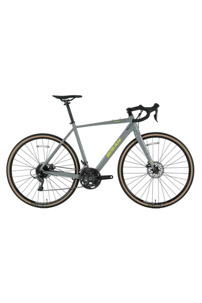 Bisan All Trail GRX 400 Yol Bisikleti 52 Cm 700C 2x10 Vites Açık Gri Sarı ürün görseli 1