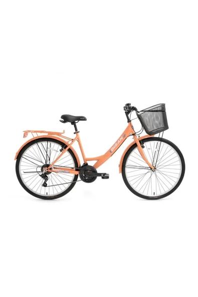 Bisan LOTUS KADIN ŞEHİR BİSİKLETİ 44CM V 26 JANT 21 VİTES MERCAN BEYAZ ürün görseli 1