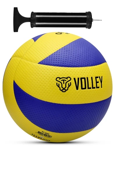 Sert Zemin Voleybol Topu Pompalı SET 8 Panel Sert Deri İç-Dış Mekan Uygun Dayanıklı VT600 - Resim 9