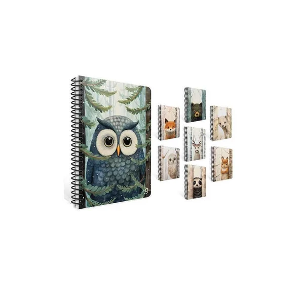 Gıpta A4 80 Yaprak Çizgili Sneak Peek Spiralli Karton Kapak Defter 7289000 ürün görseli