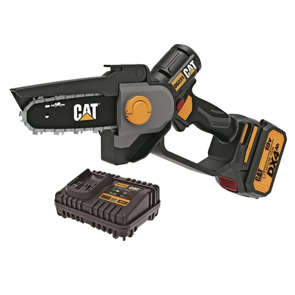 CAT DG231 18Volt 4.0Ah Li-ion 12CM Profesyonel Şarjlı Kömürsüz Zincirli Testere ürün görseli 1