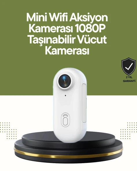 Şarj Edilebilir Uzun Ömürlü Mini Spor Kamera Full HD - 1