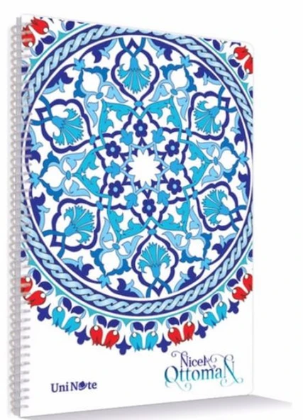 ÇINAR DEFTER A4 NİCEA OTTOMAN SPİRALLİ 96 YP. ÇİZGİLİ 71710 12 ADET ürün görseli