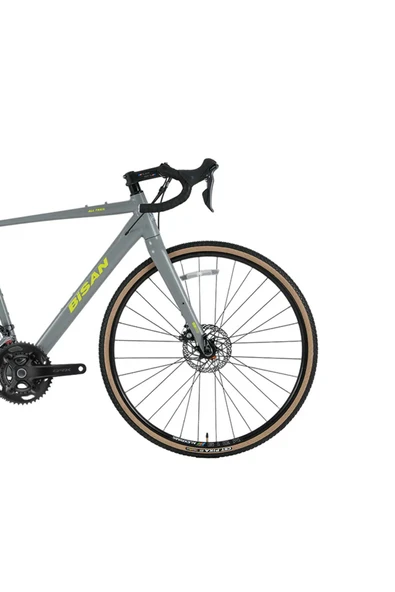 Bisan All Trail GRX 400 Yol Bisikleti 52 Cm 700C 2x10 Vites Açık Gri Sarı - Resim 2