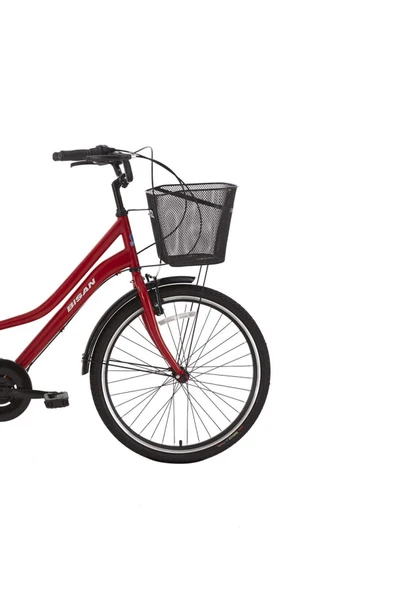 Bisan PORTER HİZMET BİSİKLETİ 44 CM V - ROLLER FREN 3 VİTES 24 JANT BAYRAK KIRMIZISI BEYAZ - Resim 2