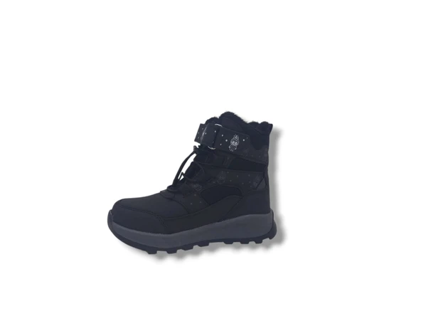 Zerhan 054 Çocuk Siyah Cırt Cırtlı Treking Bot - Resim 2