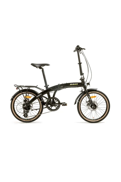 Bisan FX 3600 ALTUS KATLANIR BİSİKLET 31.5 CM MD 20 JANT 8 VİTES SİYAH BEYAZ SARI ürün görseli 1