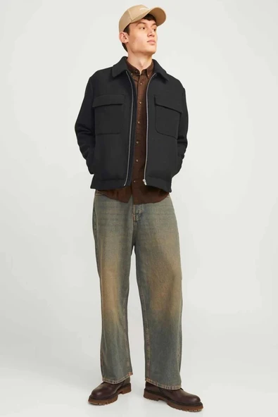 Jack&jones 12259393 Erkek Mont - Siyah - Resim 2