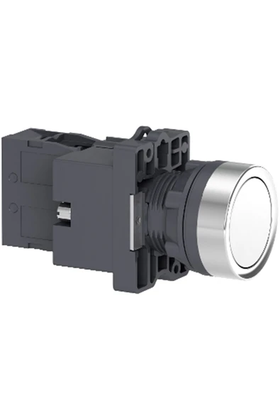 Schneider Electric Xa2ew31b1 Beyaz Işıklı Yaylı Buton- Ø22 - - 24v Ac/dc - 1na