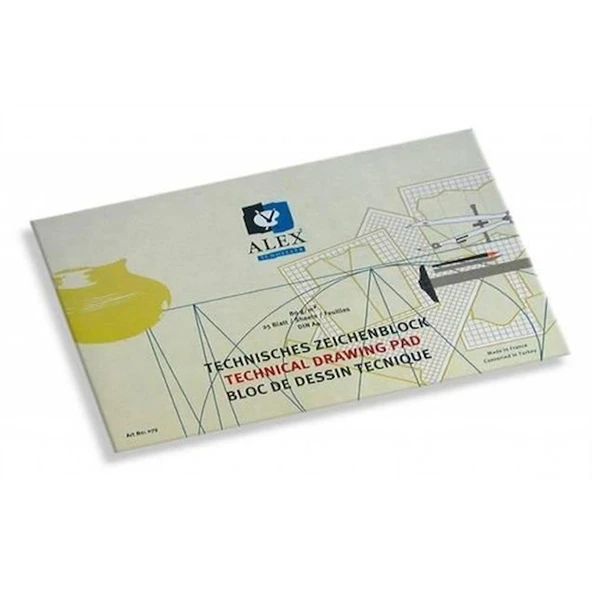 Alex Teknik Çizim Blok A4 80 Gr Yatay 20 Yaprak ürün görseli