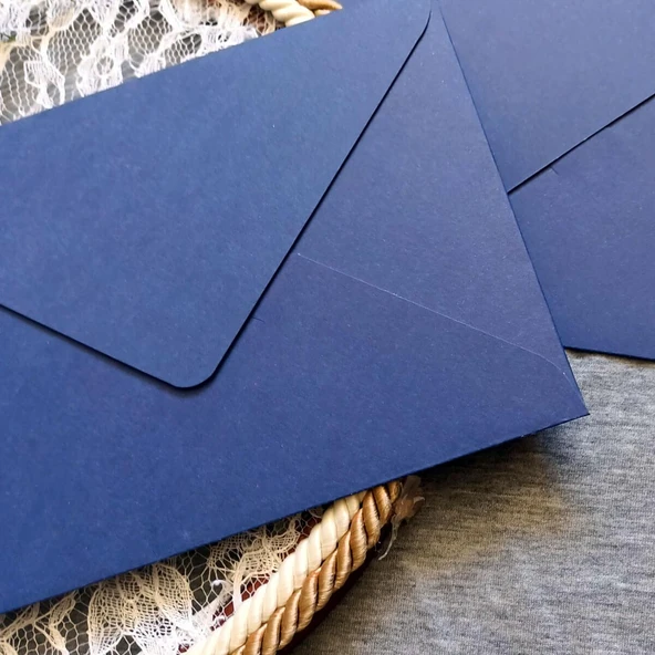 ASİL13x18 DAVETİYE ZARFI RENKLİ MAVİ 80GR TUTKALLI 100 LÜ ürün görseli