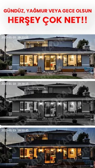 SIM Kartlı | Güneş Enerjili | 6MP | Hareket Algılama | Mobil Bildirim | Sesli Alarm | Gece Renkli | İnsan Algılama | Solar Panelli  Güvenlik Kamerası - 4