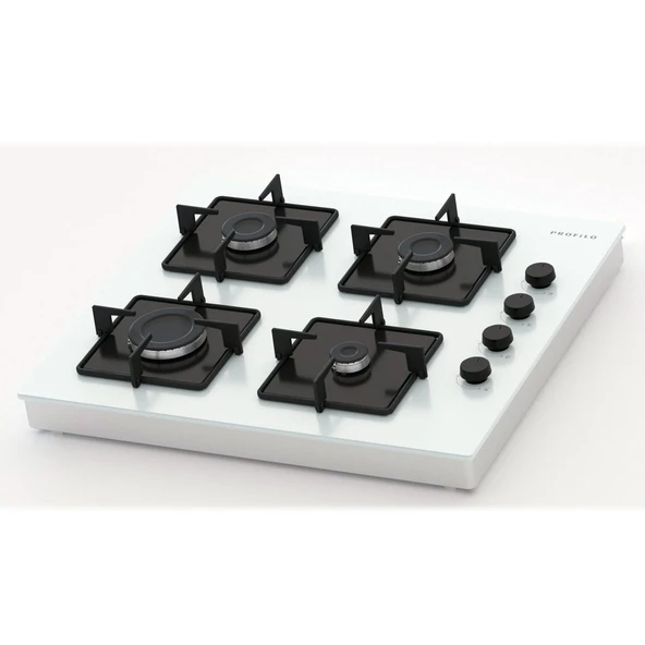 Profilo OE30P2P10D Beyaz Cam Set Üstü Ocak ürün görseli 1