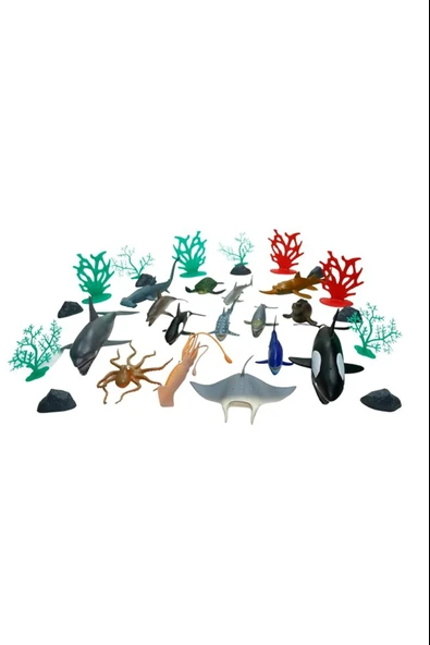 Vardem 30Pcs Hayvan Set, Okyanus hayvanları SHD6602 - 2