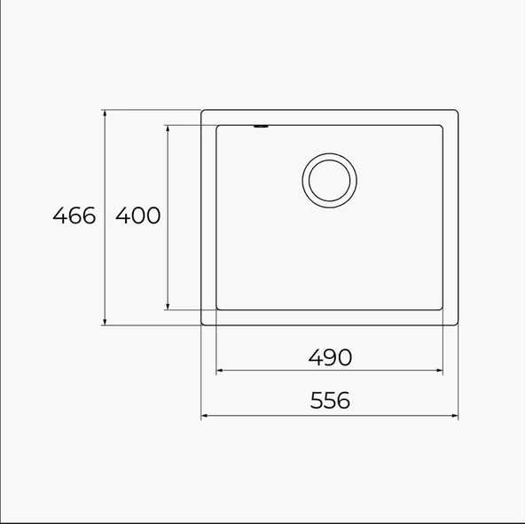 TEKA CAVE 49.50 B-TQ ONYX BLACK TEZGAH ALTI MUTFAK EVİYESİ - Resim 3