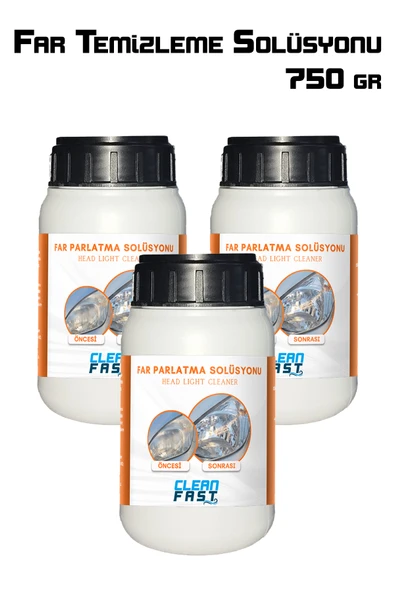 Yeni Nesil Premium Buharlı Far Temizleme Sıvısı Ve Parlatma Solüsyonu Kloroform Uyumlu 750 gr