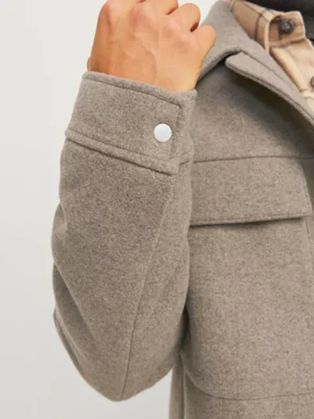 Jack&jones 12259393 Erkek Mont - Toprak - Resim 4