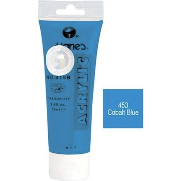 Maries Akrilik Boya 75 Ml Cobalt Mavi 815-453 ürün görseli