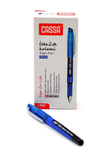 Cassa 1453 İmza Kalemi 1.0 mm 10 Adet Mavi ürün görseli